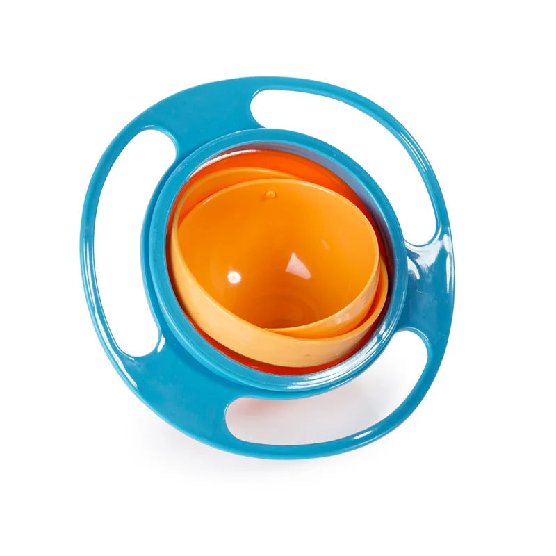 Universal Baby Feeding Bowl Gyro Bowl 360 Degree Rotation Spill Resistant Feeding Dishes for Baby Training Children Spill-Proof