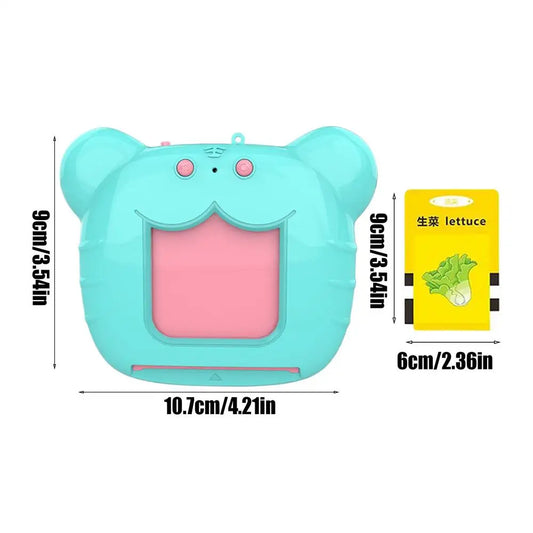 Talking Flash Cards with 112 Cards Pocket Speech Sight Words Flashcards Reader Educational Learning Toy for Kids Audio Book Gift