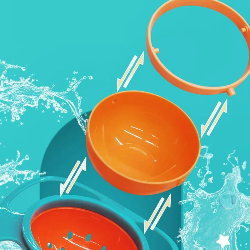 Universal Baby Feeding Bowl Gyro Bowl 360 Degree Rotation Spill Resistant Feeding Dishes for Baby Training Children Spill-Proof