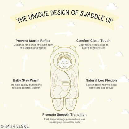 AARNAV Baby Blanket Wearable Swaddle Wrapper for Baby Boys and Baby Girls, Unicorn Navy Blue