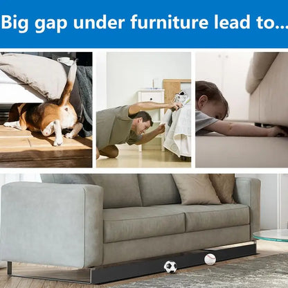 Toy Blockers for Furniture under Couch Blocker Adjustable Bumper Stop Things from Going under Sofa Furniture Bed for Pets Kids